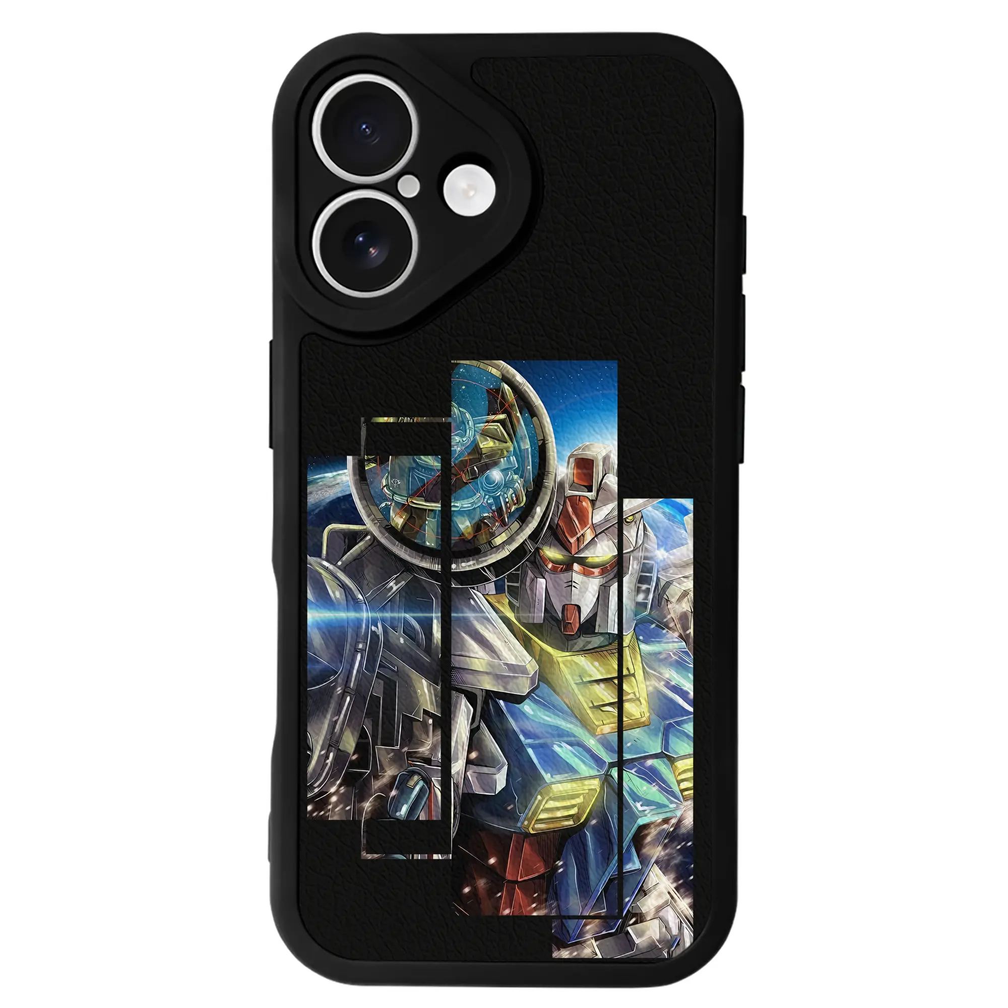 ガンダム グッズ,νガンダム - IPhone 16シリーズ対応 ・ シリコンスマホケース ・ レザー調 ・ 高精度フィット ・ 耐衝撃 ・ ワイヤレス充電対応 ・ 精密カット